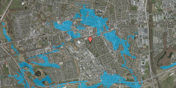 Oversvømmelsesrisiko fra vandløb på Havremarksvej 2, 2605 Brøndby