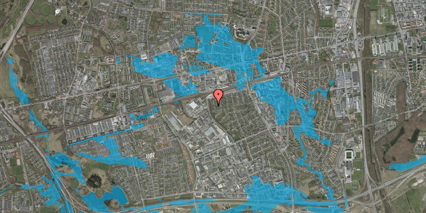 Oversvømmelsesrisiko fra vandløb på Havremarksvej 5, 2605 Brøndby