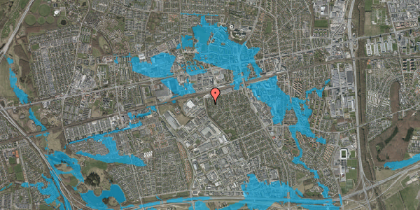 Oversvømmelsesrisiko fra vandløb på Havremarksvej 7, 2605 Brøndby