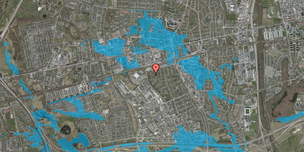 Oversvømmelsesrisiko fra vandløb på Havremarksvej 8, 2605 Brøndby