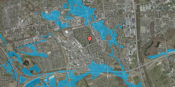 Oversvømmelsesrisiko fra vandløb på Hedegrænsen 43, 2605 Brøndby