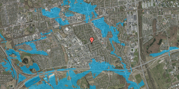 Oversvømmelsesrisiko fra vandløb på Hedegrænsen 53, 2605 Brøndby