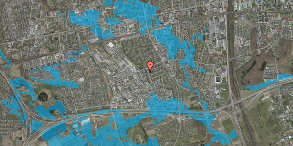 Oversvømmelsesrisiko fra vandløb på Hedegrænsen 60A, 2605 Brøndby
