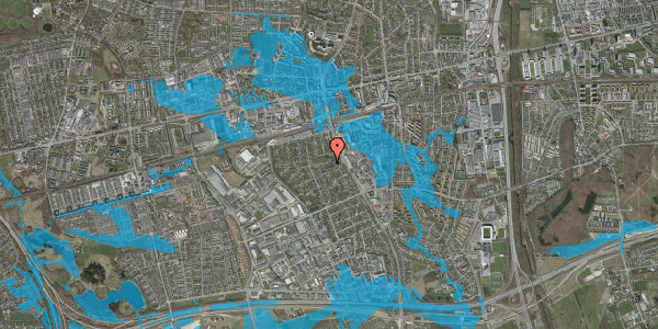 Oversvømmelsesrisiko fra vandløb på Hedegårds Allé 11, 2605 Brøndby