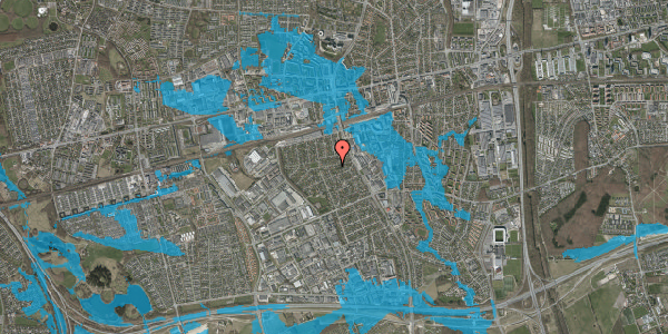 Oversvømmelsesrisiko fra vandløb på Hedegårds Allé 17, 2605 Brøndby