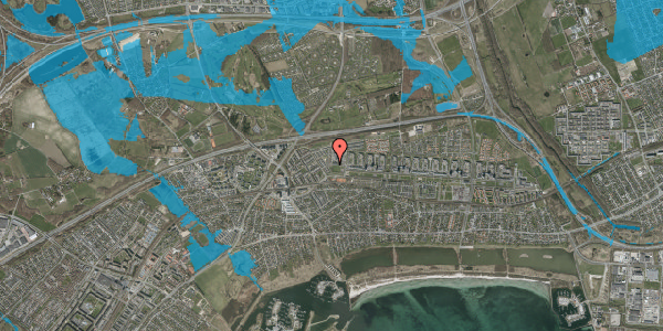 Oversvømmelsesrisiko fra vandløb på Holstedparken 50, 2660 Brøndby Strand