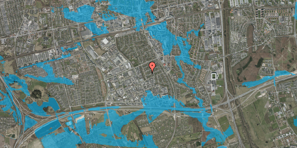 Oversvømmelsesrisiko fra vandløb på Hørmarksvej 36, 2605 Brøndby