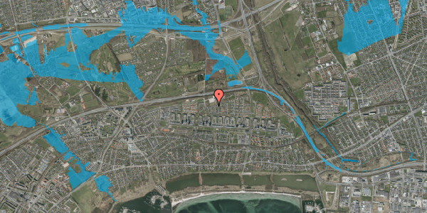 Oversvømmelsesrisiko fra vandløb på Kildelunden 2, 2660 Brøndby Strand