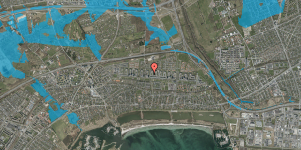 Oversvømmelsesrisiko fra vandløb på Kisumparken 63, 3. mf, 2660 Brøndby Strand