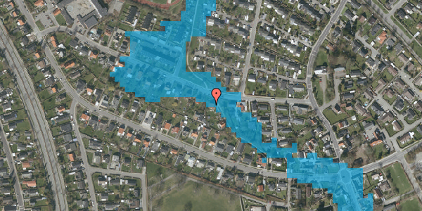 Oversvømmelsesrisiko fra vandløb på Krogagervej 13B, 2605 Brøndby