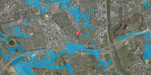 Oversvømmelsesrisiko fra vandløb på Lerager 15, 2605 Brøndby