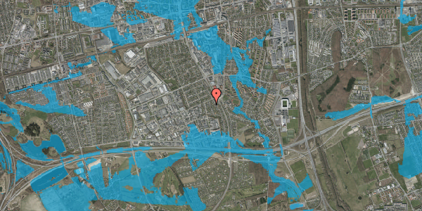 Oversvømmelsesrisiko fra vandløb på Muldager 9, 2605 Brøndby