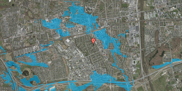 Oversvømmelsesrisiko fra vandløb på Nordtoftevej 13, 2605 Brøndby