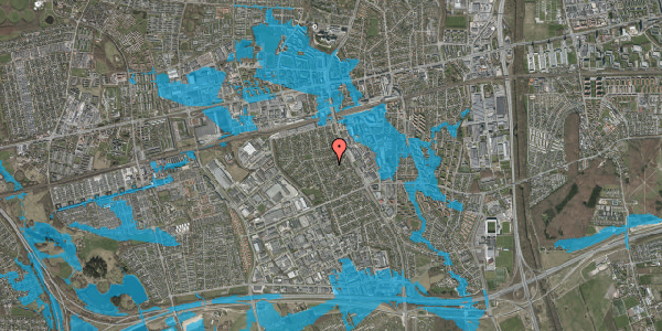 Oversvømmelsesrisiko fra vandløb på Nordtoftevej 16, 2605 Brøndby