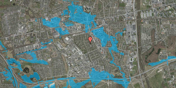 Oversvømmelsesrisiko fra vandløb på Nordtoftevej 17, 2605 Brøndby