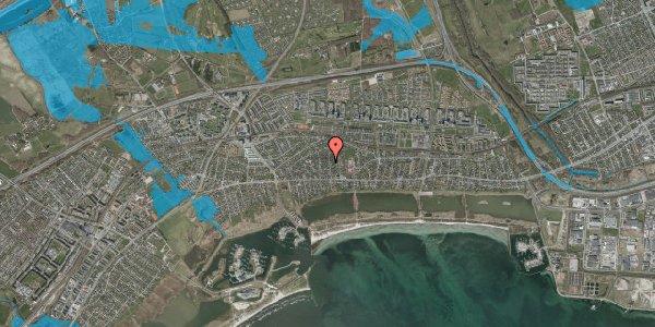 Oversvømmelsesrisiko fra vandløb på Ny Mæglergårds Allé 15, 2660 Brøndby Strand