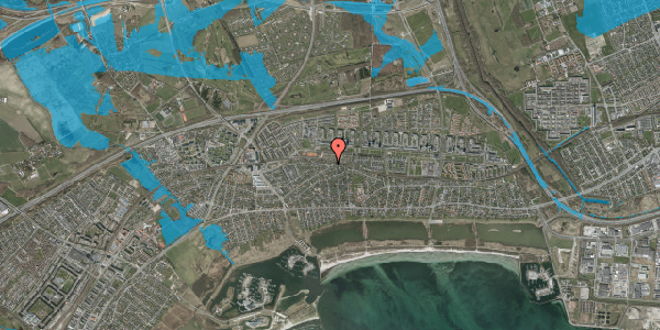 Oversvømmelsesrisiko fra vandløb på Ny Mæglergårds Allé 52, 2660 Brøndby Strand
