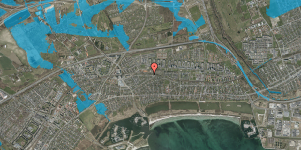 Oversvømmelsesrisiko fra vandløb på Ny Mæglergårds Allé 62, 2660 Brøndby Strand