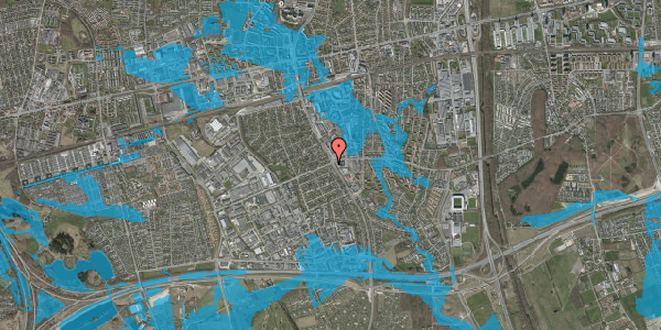 Oversvømmelsesrisiko fra vandløb på Park Allé 301, 2605 Brøndby