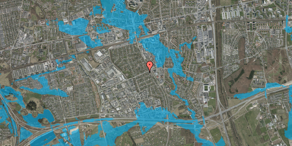 Oversvømmelsesrisiko fra vandløb på Park Allé 309, 2605 Brøndby