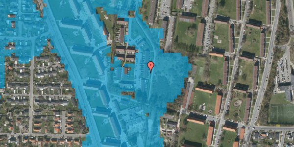 Oversvømmelsesrisiko fra vandløb på Pileparken 29, 2605 Brøndby