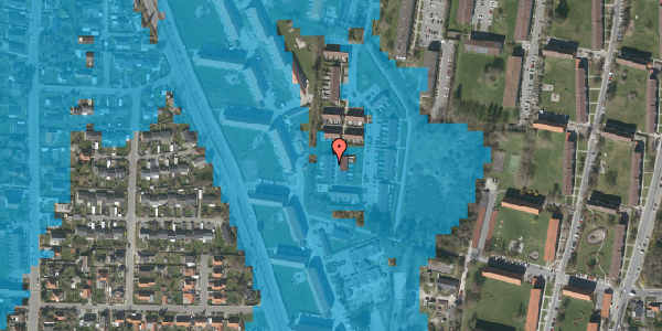 Oversvømmelsesrisiko fra vandløb på Pileparken 90, 2605 Brøndby