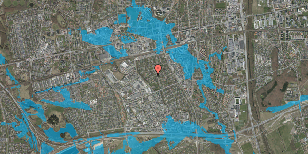 Oversvømmelsesrisiko fra vandløb på Rundvangen 3, 2605 Brøndby
