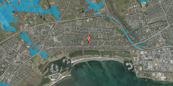 Oversvømmelsesrisiko fra vandløb på Silervej 16, 2660 Brøndby Strand