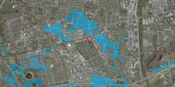 Oversvømmelsesrisiko fra vandløb på Sædemarksvej 7, 2605 Brøndby