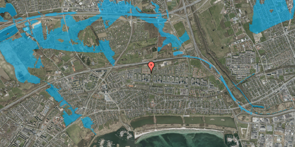 Oversvømmelsesrisiko fra vandløb på Søholtparken 4, 2660 Brøndby Strand