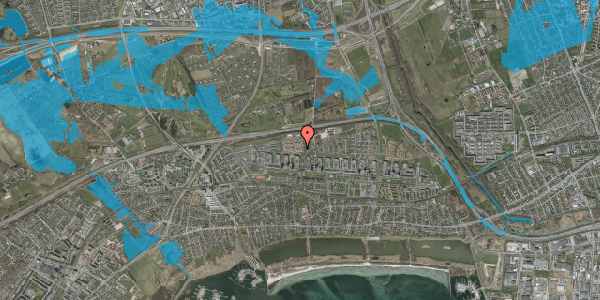 Oversvømmelsesrisiko fra vandløb på Søholtparken 24, 2660 Brøndby Strand