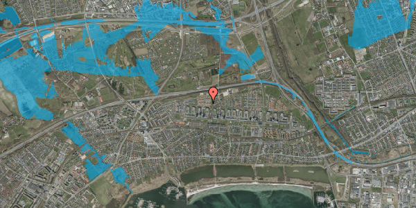 Oversvømmelsesrisiko fra vandløb på Søholtparken 26, 2660 Brøndby Strand