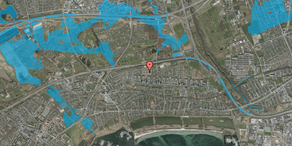 Oversvømmelsesrisiko fra vandløb på Søholtparken 39, 2660 Brøndby Strand