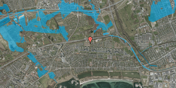 Oversvømmelsesrisiko fra vandløb på Søholtparken 40, 2660 Brøndby Strand