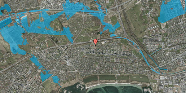 Oversvømmelsesrisiko fra vandløb på Søholtparken 41, 2660 Brøndby Strand