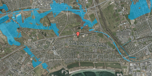 Oversvømmelsesrisiko fra vandløb på Søholtparken 86, 2660 Brøndby Strand