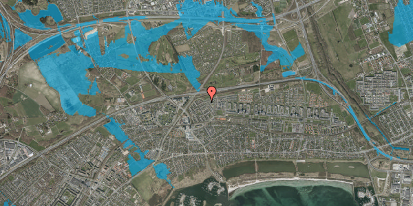Oversvømmelsesrisiko fra vandløb på Tingstedparken 2, 2660 Brøndby Strand