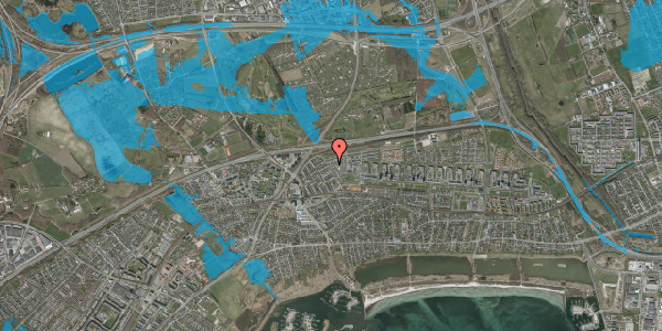 Oversvømmelsesrisiko fra vandløb på Tingstedparken 12, 2660 Brøndby Strand