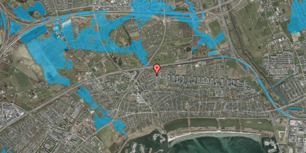 Oversvømmelsesrisiko fra vandløb på Tingstedparken 14, 2660 Brøndby Strand