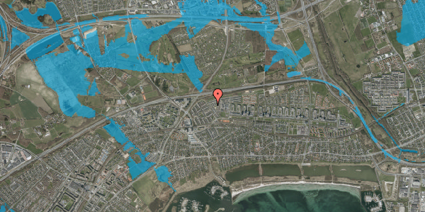 Oversvømmelsesrisiko fra vandløb på Tingstedparken 30, 2660 Brøndby Strand
