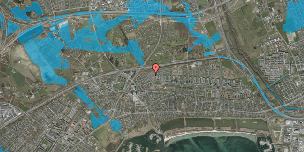 Oversvømmelsesrisiko fra vandløb på Tingstedparken 46, 2660 Brøndby Strand