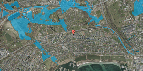 Oversvømmelsesrisiko fra vandløb på Tingstedparken 56, 2660 Brøndby Strand