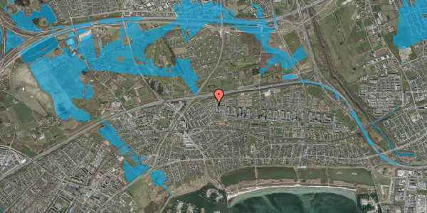 Oversvømmelsesrisiko fra vandløb på Tingstedparken 70, 2660 Brøndby Strand