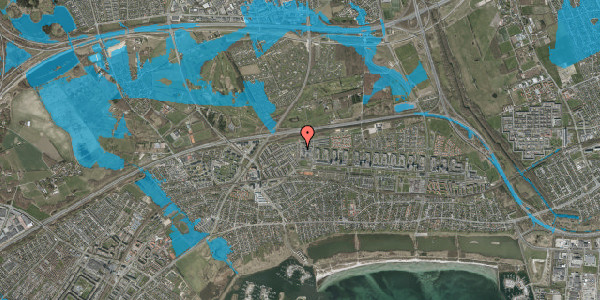 Oversvømmelsesrisiko fra vandløb på Tingstedparken 96, 2660 Brøndby Strand