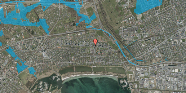 Oversvømmelsesrisiko fra vandløb på Tranumparken 2, 12. 1, 2660 Brøndby Strand