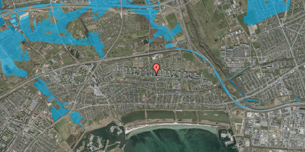 Oversvømmelsesrisiko fra vandløb på Ulsøparken 6, 5. 5, 2660 Brøndby Strand