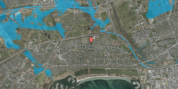 Oversvømmelsesrisiko fra vandløb på Ulsøparken 41, st. tv, 2660 Brøndby Strand