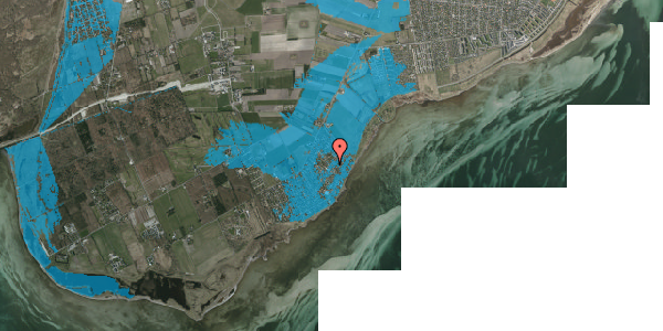 Oversvømmelsesrisiko fra vandløb på Akacievej 43, 2791 Dragør