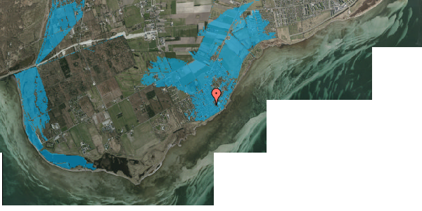 Oversvømmelsesrisiko fra vandløb på Poppelvej 105, 2791 Dragør