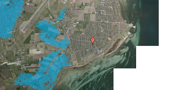 Oversvømmelsesrisiko fra vandløb på Sandbakken 5, 2791 Dragør